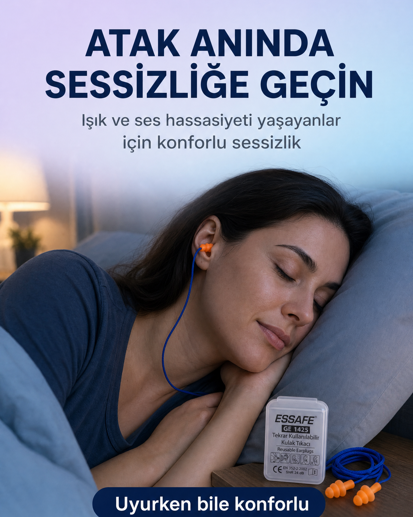 Silikon Kulak Tıkacı — Migren ve Gürültüye Karşı Sessizlik Desteği