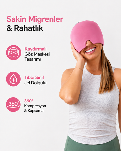 Migren Rahatlatma Şapkası – Sıcak/Soğuk Terapi