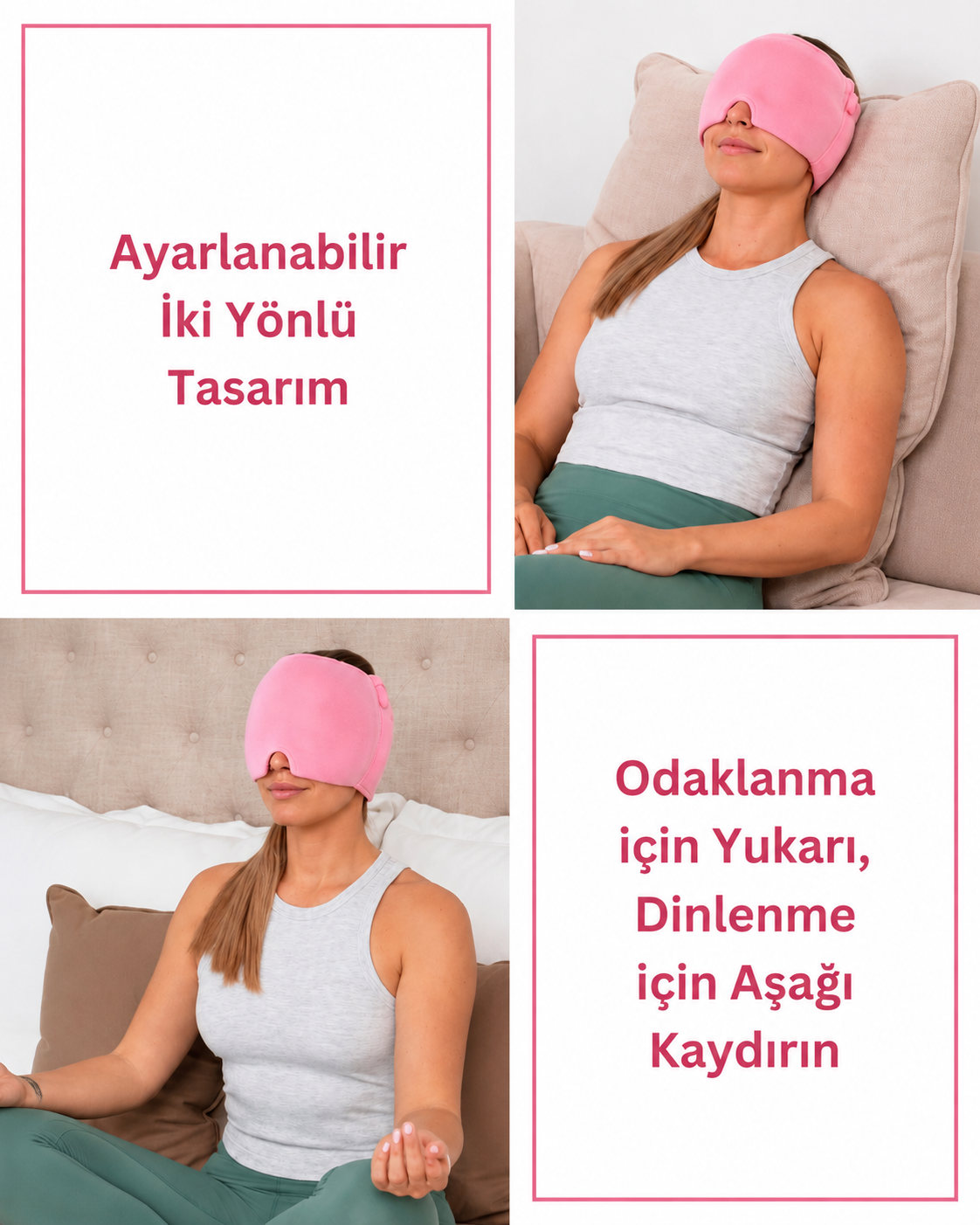 Migren Rahatlatma Şapkası – Sıcak/Soğuk Terapi