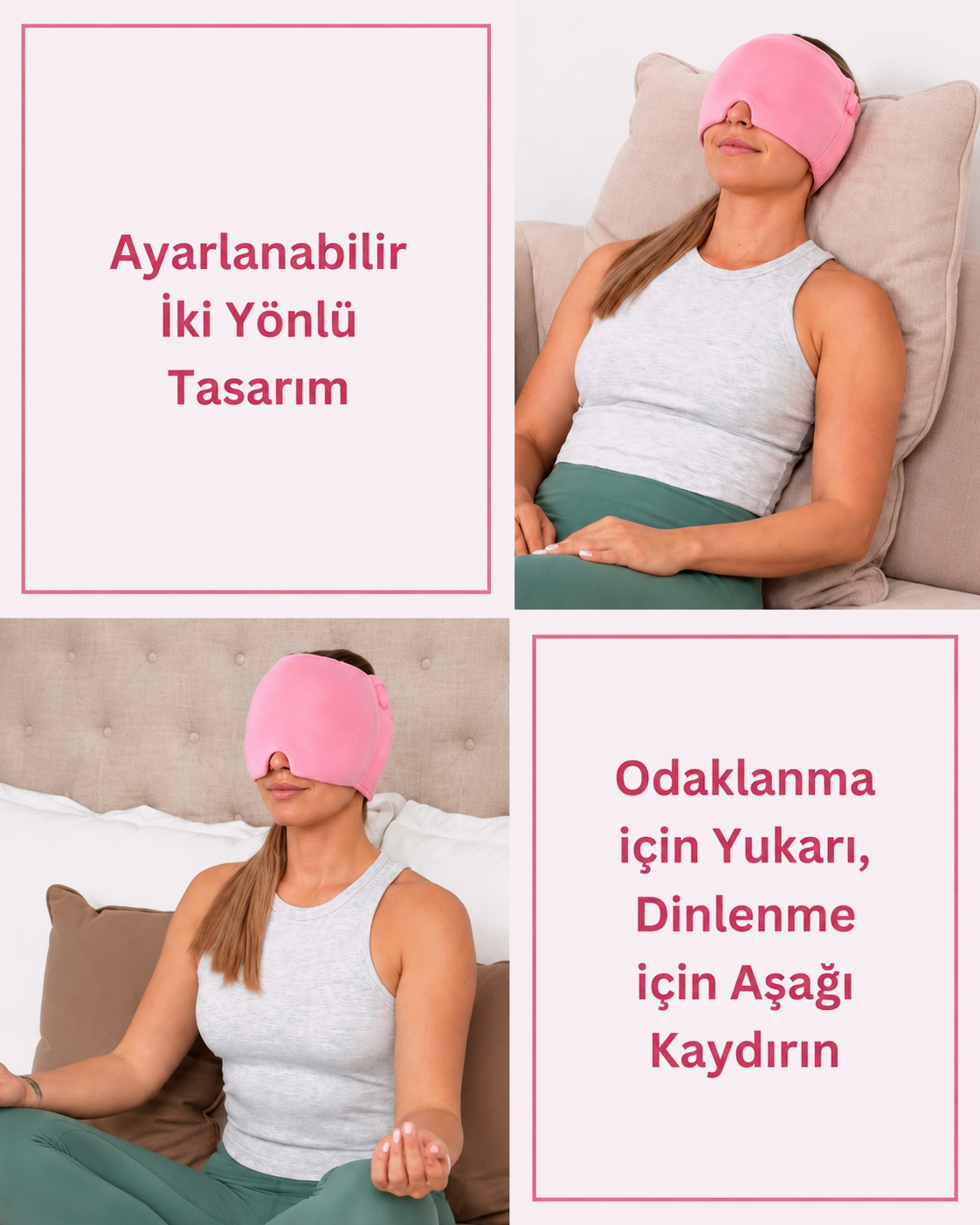 Migren Rahatlatma Şapkası – Sıcak/Soğuk Terapi