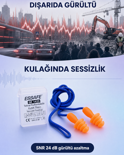Silikon Kulak Tıkacı — Migren ve Gürültüye Karşı Sessizlik Desteği