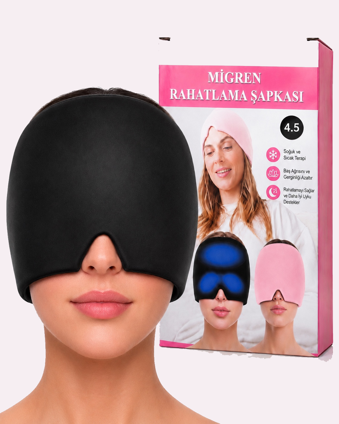 Migren Rahatlatma Şapkası – Sıcak/Soğuk Terapi